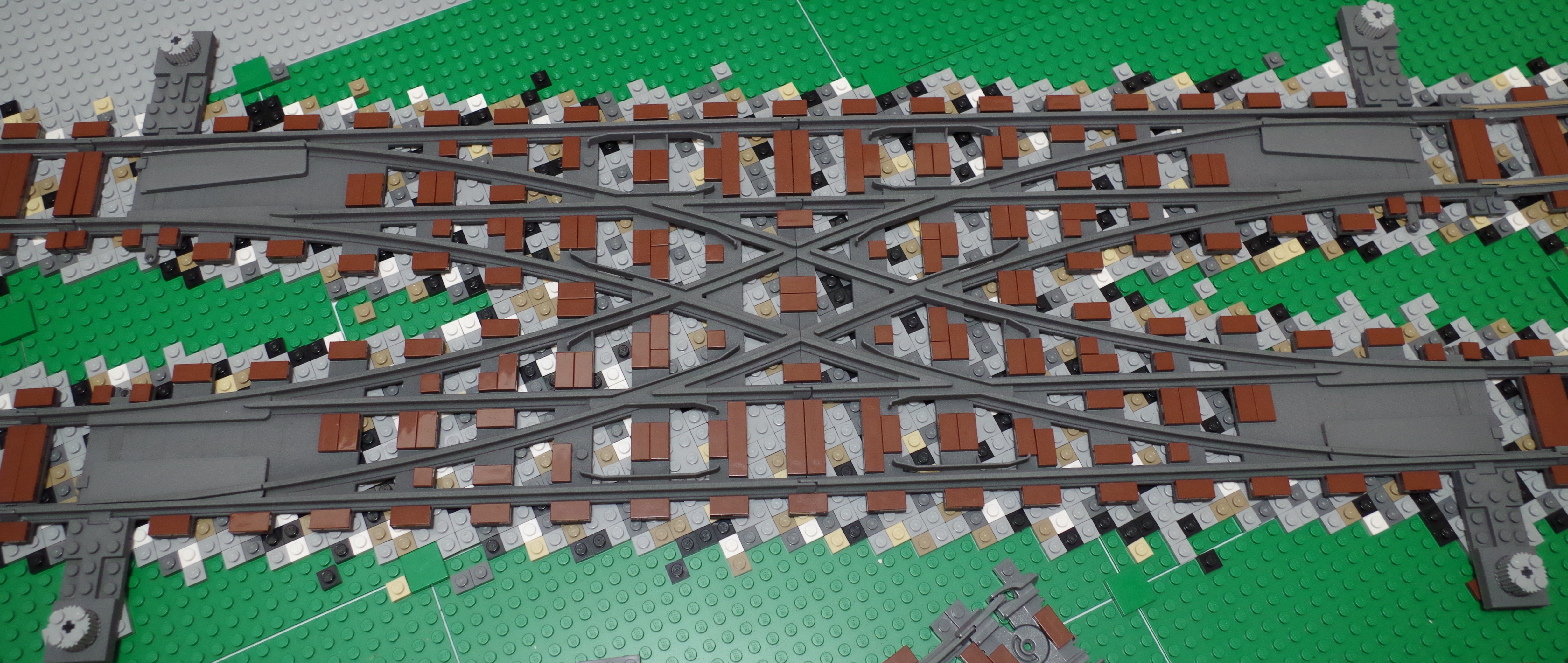 Details about   Trixbrix Crossing 90 Degree Train Track ~ Compatible for lego Long Version 